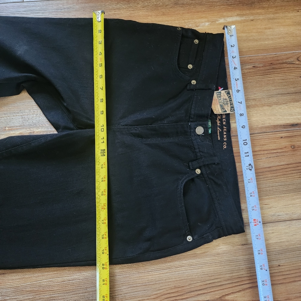 Ralph Lauren Jeans Womens 10 Black Modern Midcalf Cropped NEW - Picture 5 of 8